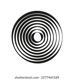 Circles zoom brush. Vector illustration.
