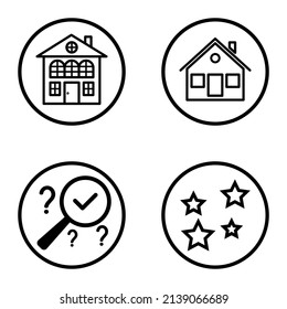 Circles1-2 Flat Icon Set Isolated On White Background