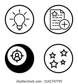 Circles1-2 Flat Icon Set Isolated On White Background