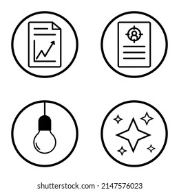 Círculos1-2 Icono plano Conjunto Aislado En Fondo Blanco