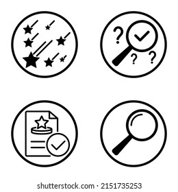 Círculos1-2 Icono plano Conjunto Aislado En Fondo Blanco