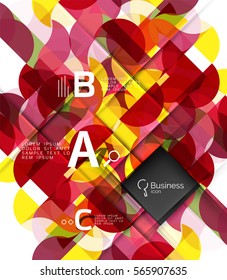 Circlesabstract background. Vector template background for workflow layout, diagram, number options or web design