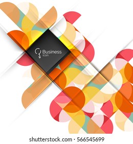 Circlesabstract background. Vector template background for workflow layout, diagram, number options or web design