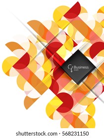 Circlesabstract background. Vector template background for workflow layout, diagram, number options or web design