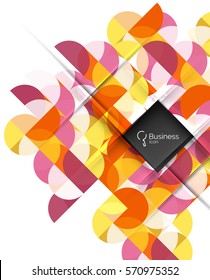 Circlesabstract background. Vector template background for workflow layout, diagram, number options or web design