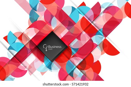 Circlesabstract background. Vector template background for workflow layout, diagram, number options or web design