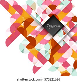 Circlesabstract background. Vector template background for workflow layout, diagram, number options or web design