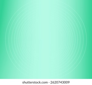 Circlular design effect green gradient color rounded abstract background. Wallpaper design