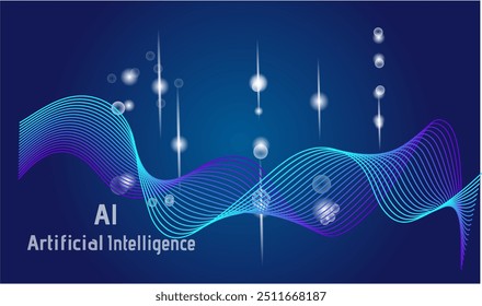 circuit ai background , wave tech data spase ball