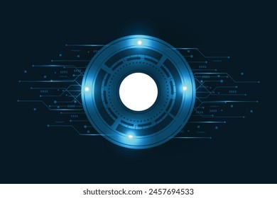 Circuit board Abstract modern futuristic science technology Hi tech digital connect communication background vector illustration