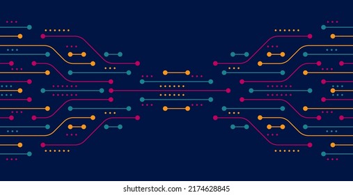 Circuit board. Abstract technology background. Motherboard