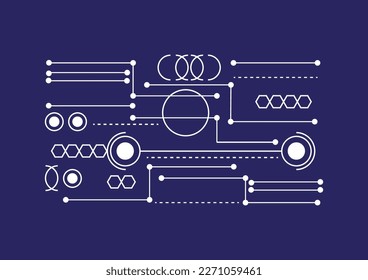 Circuit board , abstract technology background vector illustration of motherboard.