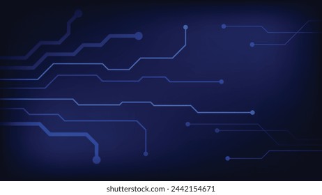 circuit board background with blue light. futuristic technology graphic design concept