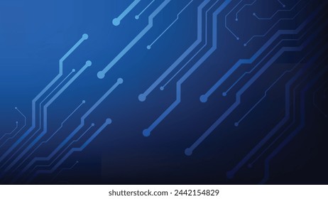 fondo de placa de circuito con luz azul. tecnología futurista concepto de diseño gráfico 