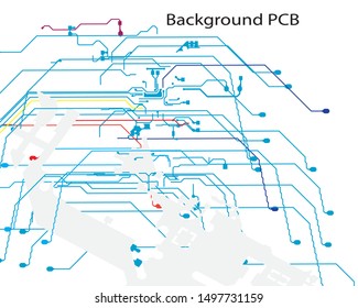 Circuit board for background or cover. eps10