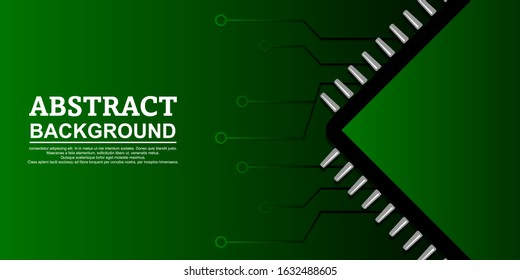 circuit board background design, technology, computer, green color - vector