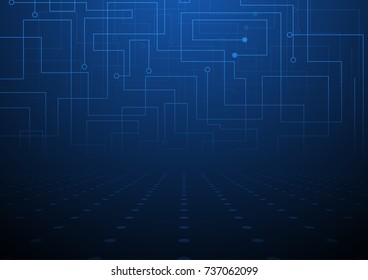 Circuit board background and digital surface