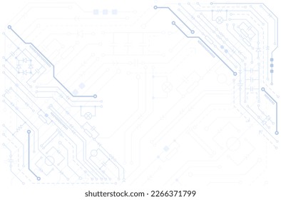 Circuit board background. Electronic computer technology, digital chip. Banner, presentation.