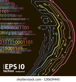 circuit board background. eps10 vector illustration