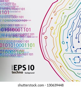 circuit board background. eps10 vector illustration