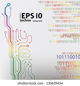 circuit board background. eps10 vector illustration