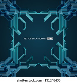 Circuit board background. EPS10 vector