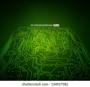 Circuit board background. EPS10 vector