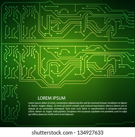 Circuit board background. EPS10 vector