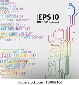 circuit board background. eps10 vector illustration