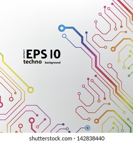 circuit board background. eps10 vector illustration