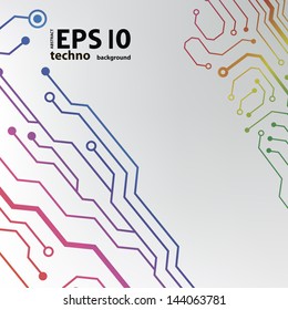 circuit board background. eps10 vector illustration