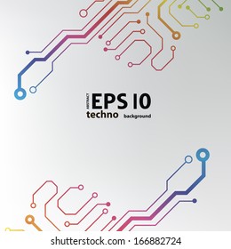circuit board background. eps10 vector illustration 