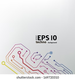 circuit board background. eps10 vector illustration