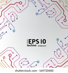 circuit board background. eps10 vector illustration