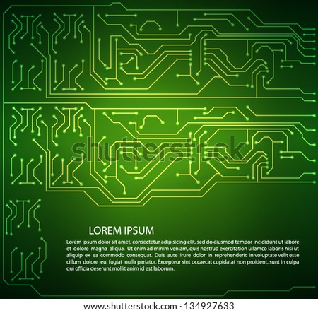 Circuit board background. EPS10 vector