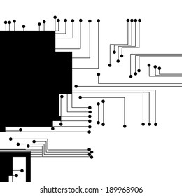 Circuit board background, modern digital Illustration.