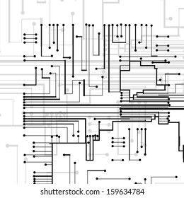 Circuit board background, technology style illustration