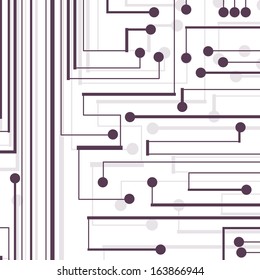 Circuit board background, technology style illustration