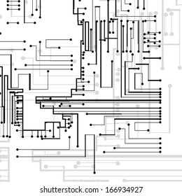 Circuit board background, technology style illustration