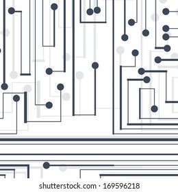 Circuit board background, technology style illustration