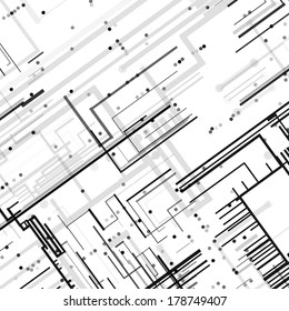 Circuit board background, technology style illustration