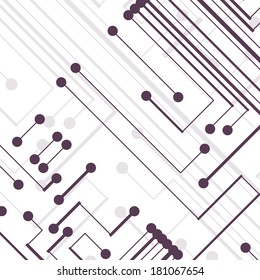 Circuit board background, technology style illustration
