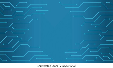 Tecnología de fondo de placa de circuito Textura Gradiente azul
