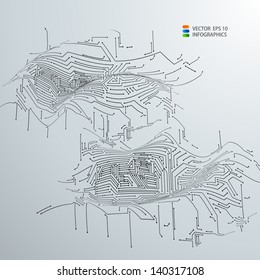 circuit board background texture