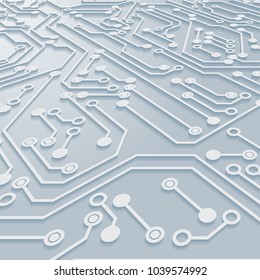 Circuit Board Background Texture,Vector Illustration.