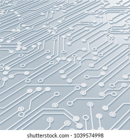 Circuit Board Background Texture,Vector Illustration.