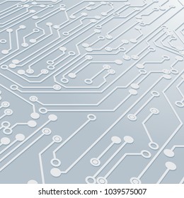 Circuit Board Background Texture,Vector Illustration.