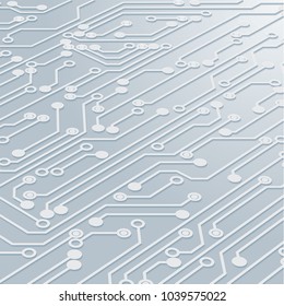 Circuit Board Background Texture,Vector Illustration.