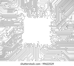 circuit board background vector