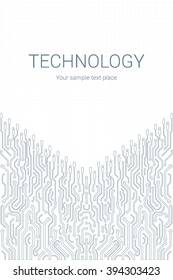 Circuit board background. Vector illustration